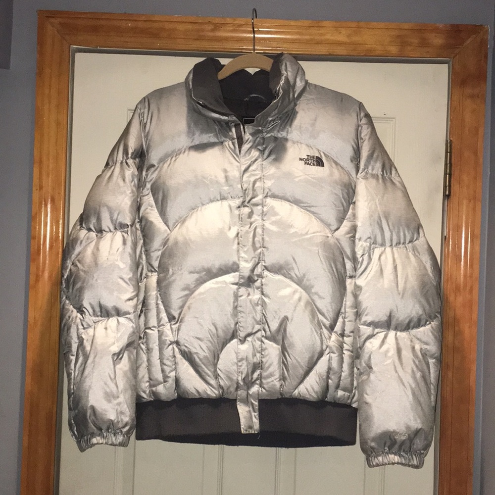 The North Face Silver Puffer Jacket